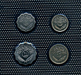 Ирак, набор, 4 разменных монеты без запайки-миниатюра